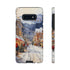 Bustling Victorian Christmas Market - Impact Resistant Phone Case Samsung Galaxy S10E Matte